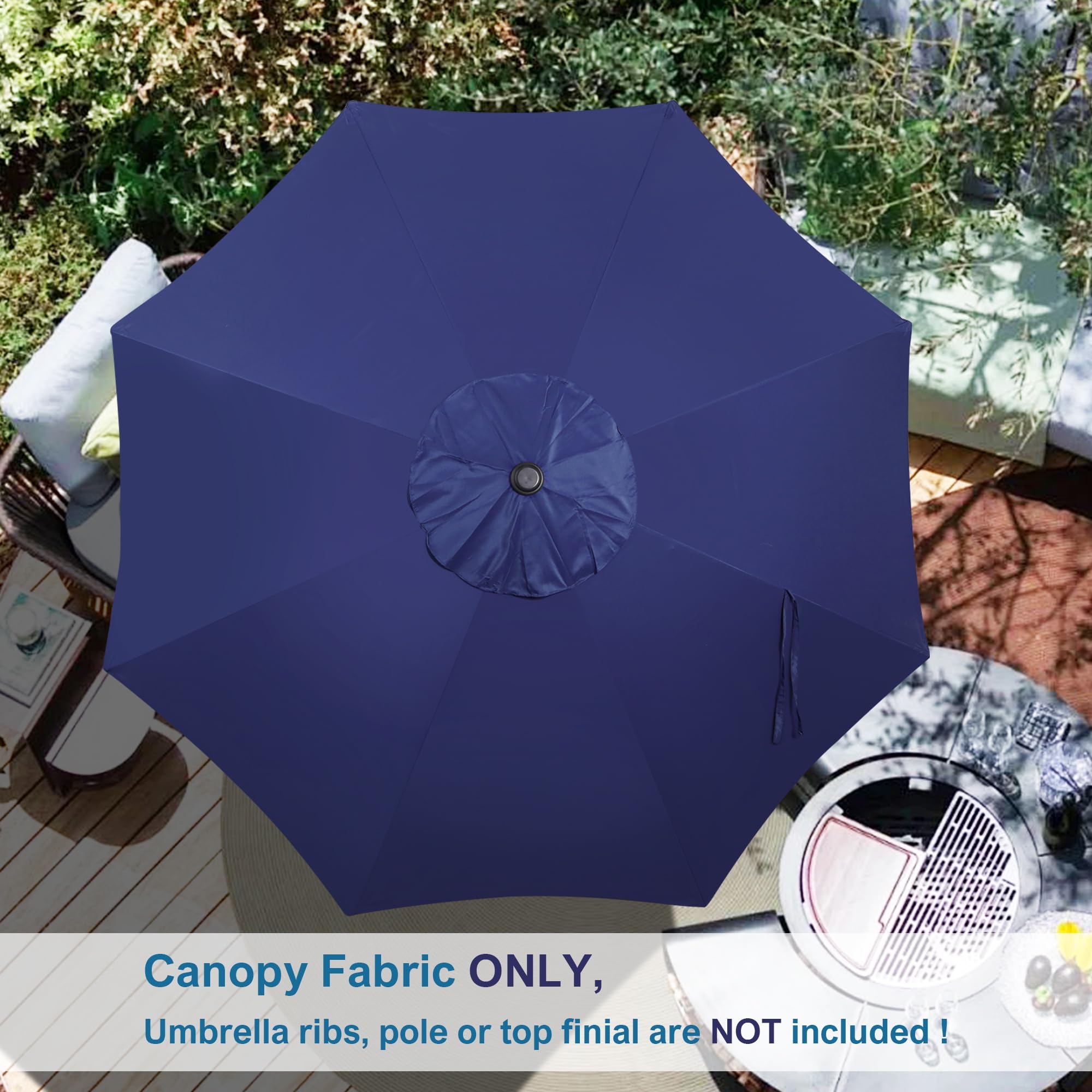 Blissun folded canopy with strap closure for neat storage convenience
