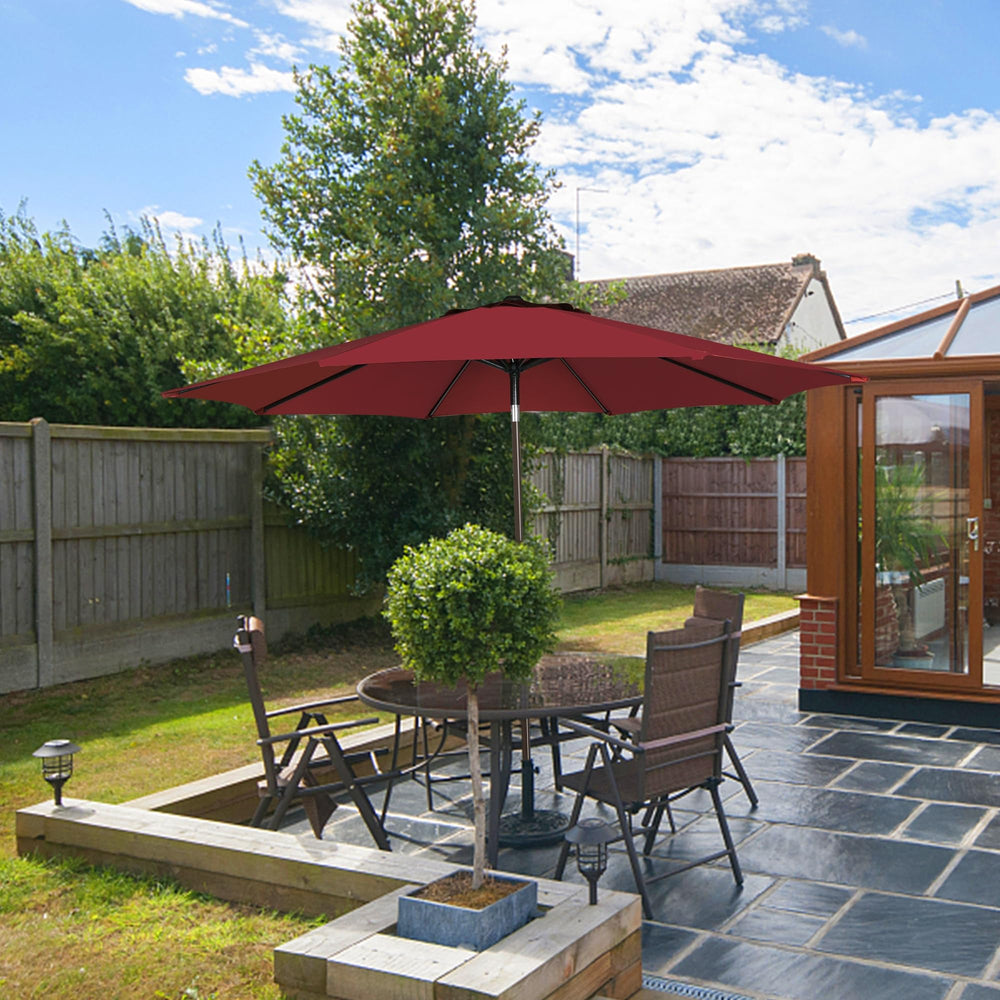 Blissun folded umbrella showing compact storage and easy transport benefit