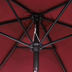 Blissun pole and crank detail demonstrating easy lift and user convenience