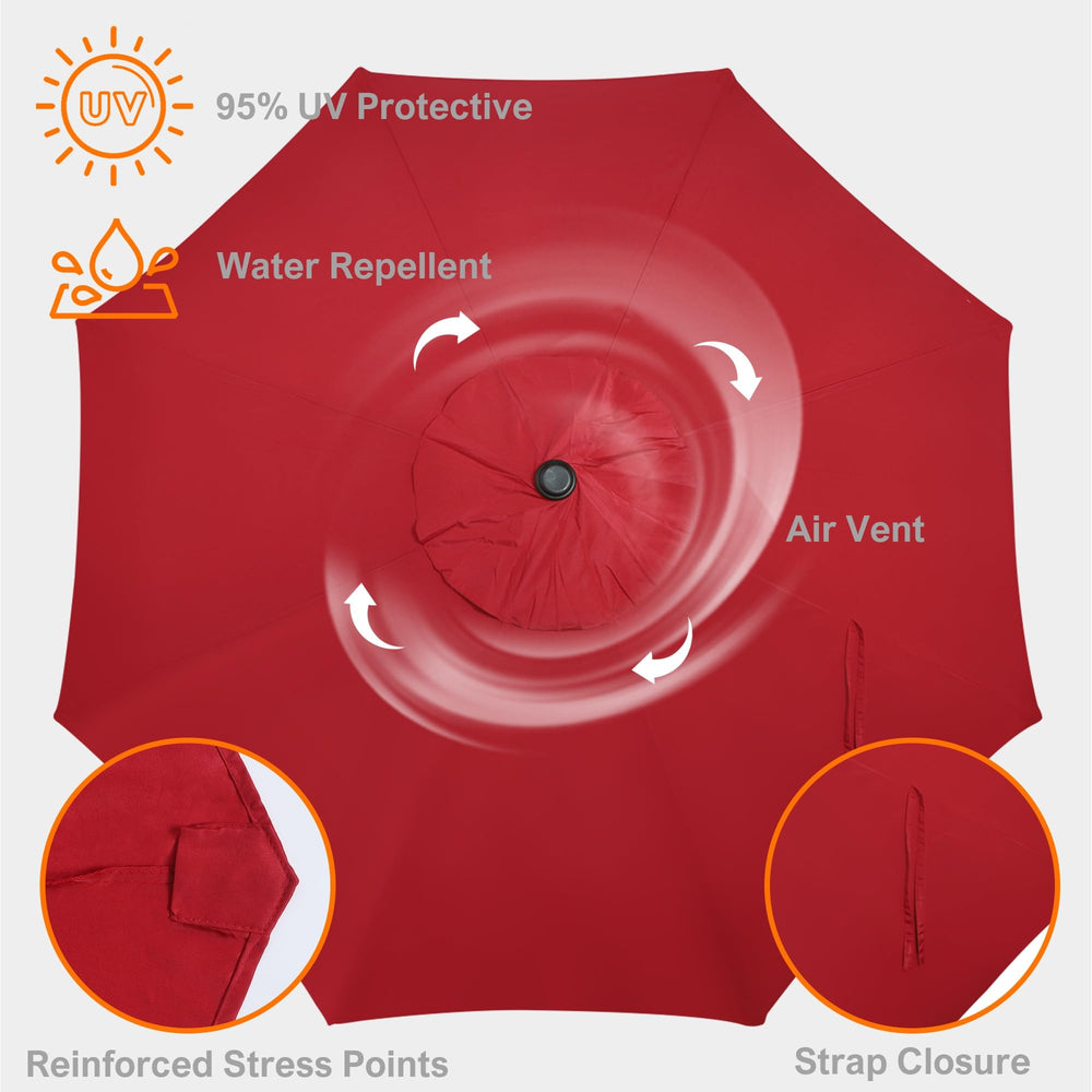 Blissun reinforced rib junction showing durable stitching and strength