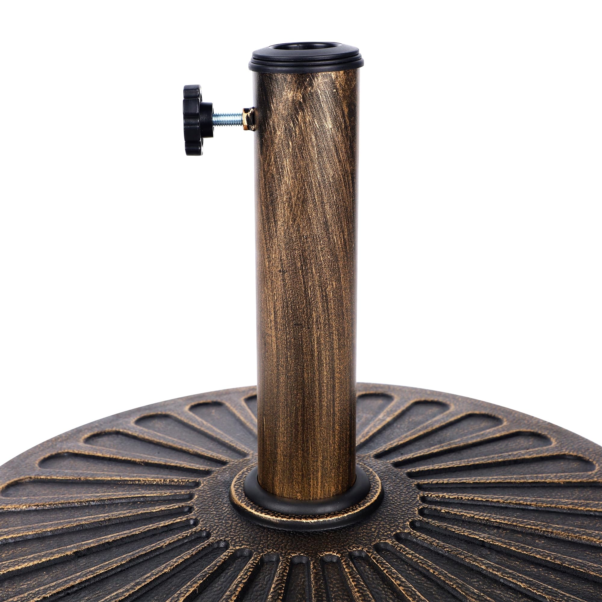 Blissun side profile showing base height and diameter for scale and placement