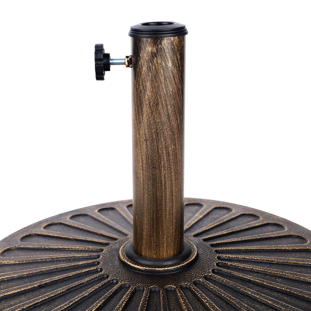 Blissun side profile showing base height and diameter for scale and placement