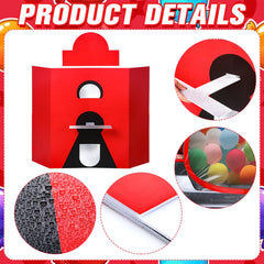 Blosssound balloon filled trunk in use creating festive gumball effect