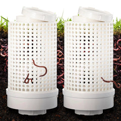 Blosssound compact twin compost bins front view showing space-saving benefit