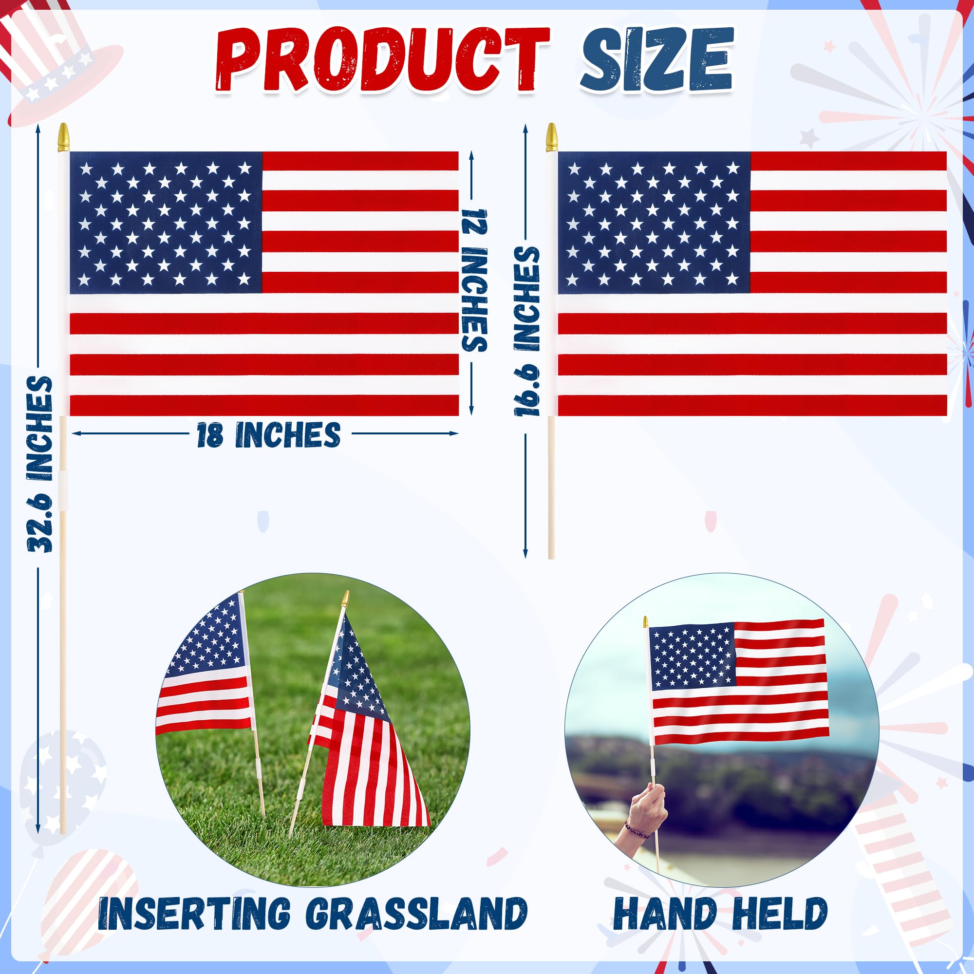Blowata close-up of flag fabric and double-sided print, showing colorfast detail and durability