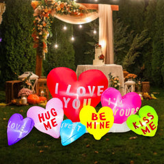 BLOWOUT FUN built-in lights detail illuminating hearts for visibility