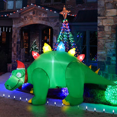 BLOWOUT FUN flashing lights at night highlighting visibility and festive glow