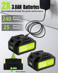 BLSKBY batteries and charger displayed to show fast recharge benefit