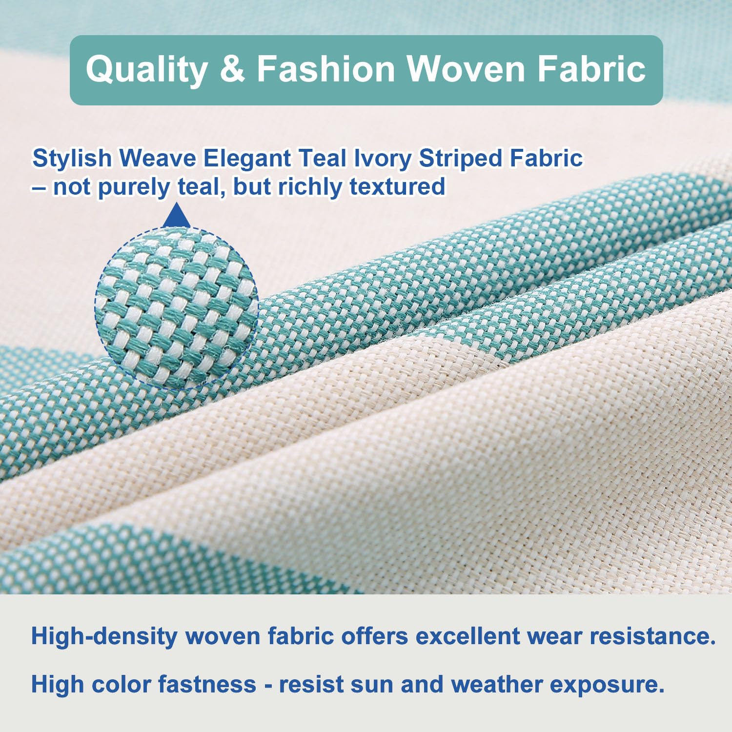 BLSTISCEN linen-inspired fabric texture that resists wear outdoors