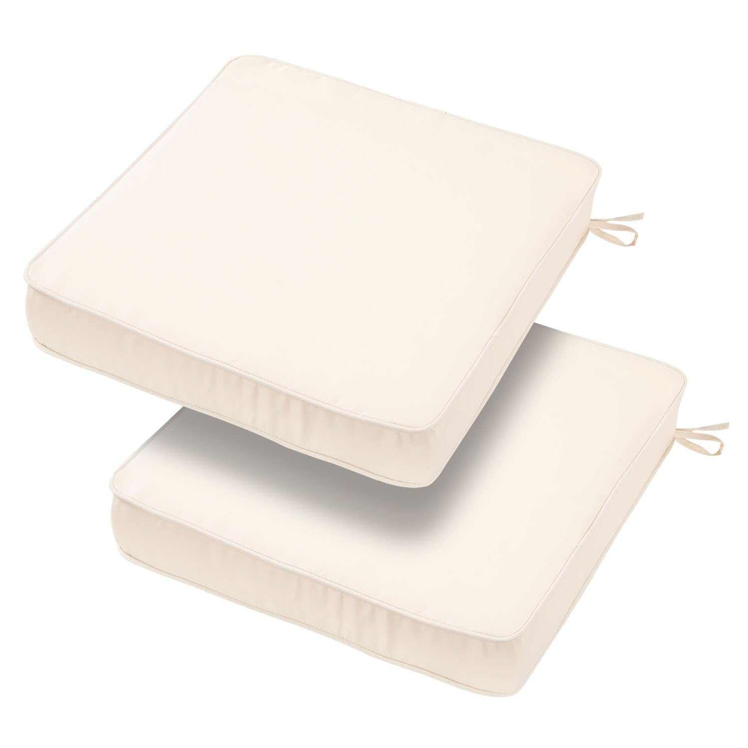 BLSTISCEN front view of cream ivory cushions showing clean finish and neutral color benefit