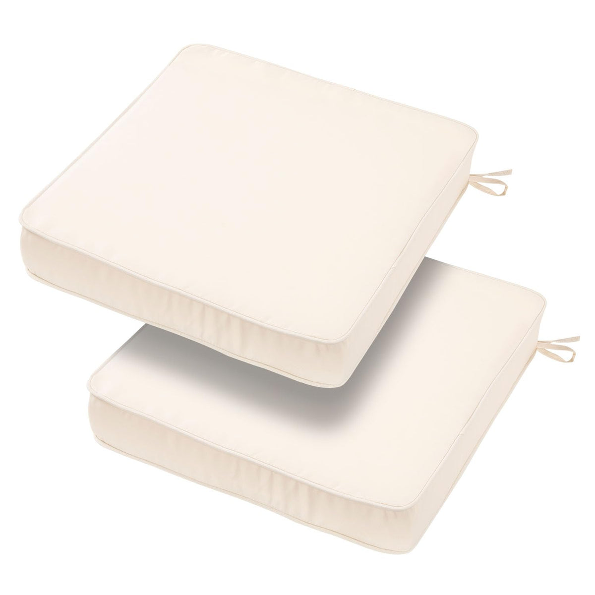 BLSTISCEN front view of cream ivory cushions showing clean finish and neutral color benefit