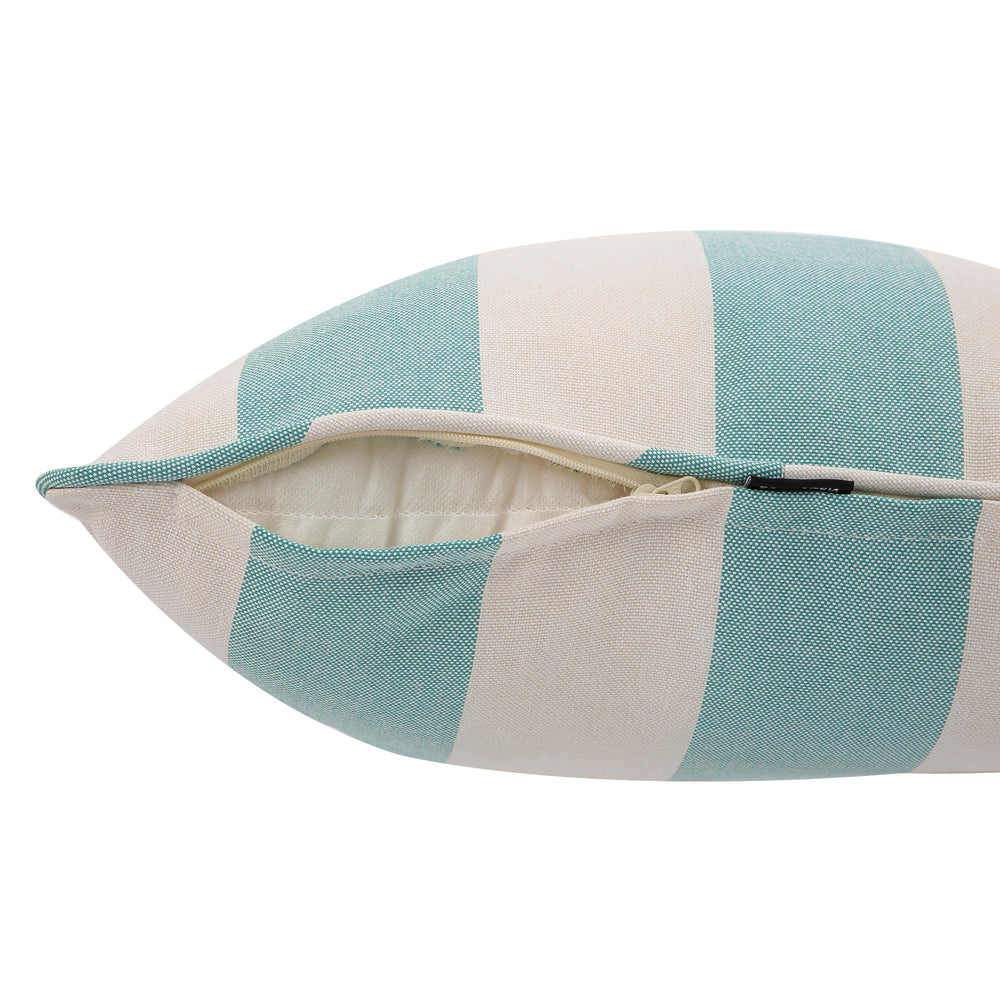BLSTISCEN pillows on sofa demonstrating 18x18 inch scale and fit