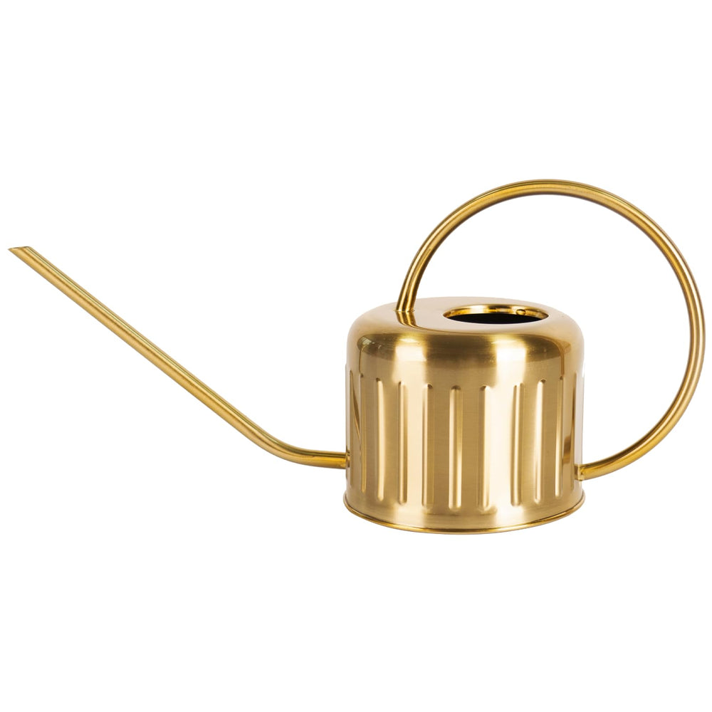 BLstyle gold watering can front view showing sleek modern design and durability