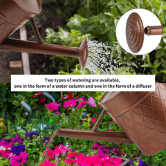 BLstyle watering can in use pouring water into a pot for controlled plant hydration