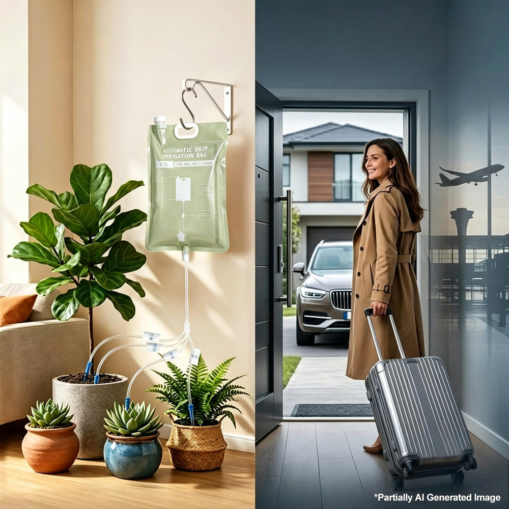 BLUASPAY three-bag set arranged together highlighting multiple-zone watering options