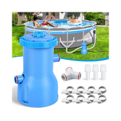BluClear pump front view showing controls and compact design for easy use