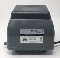 Blue Diamond Pumps ET40 top connector detail highlighting 0.55 inch OD fitting for easy hookup