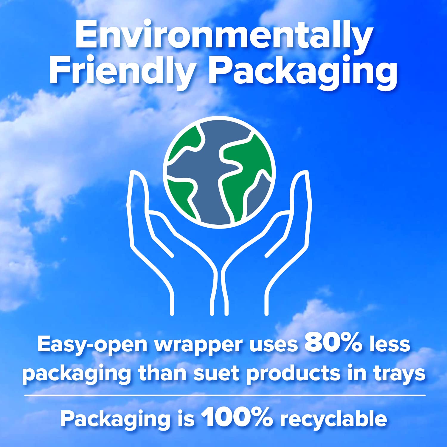 Blue Seal easy-open wrapper being peeled to show mess-free handling