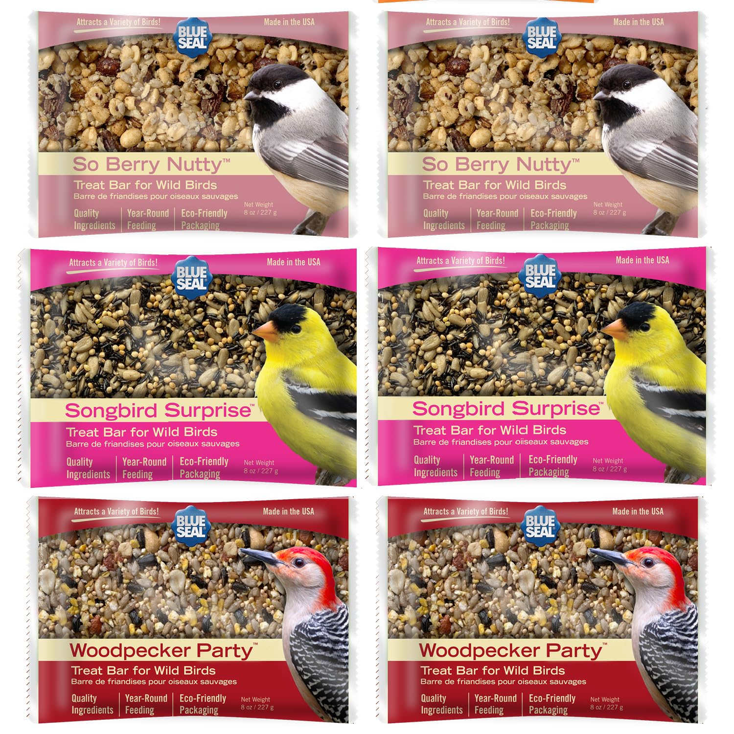 Blue Seal front packaging showing variety pack and recyclable label benefits