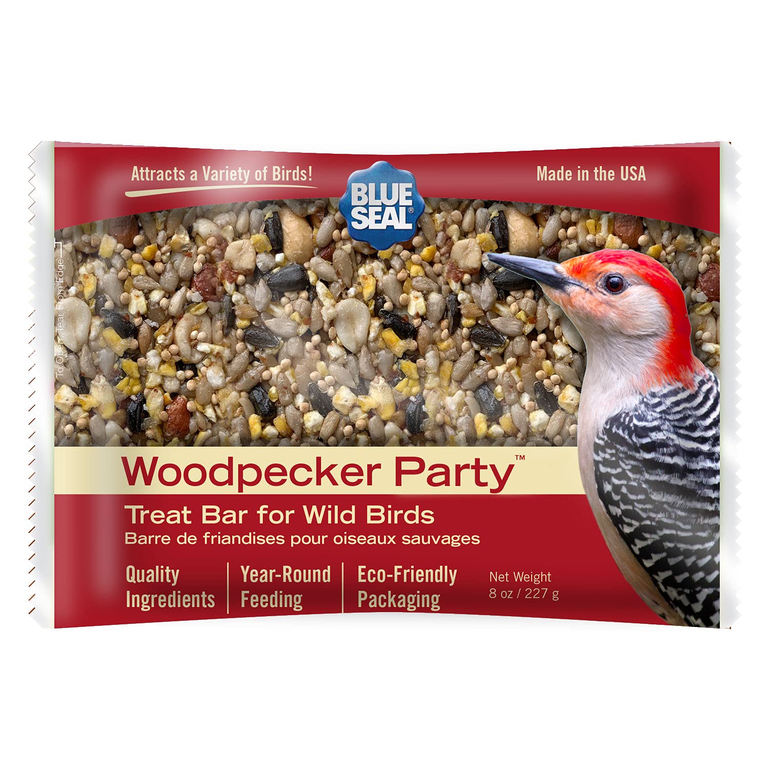 Blue Seal wrapper open demonstrating no-mess easy-open feature and clean handling