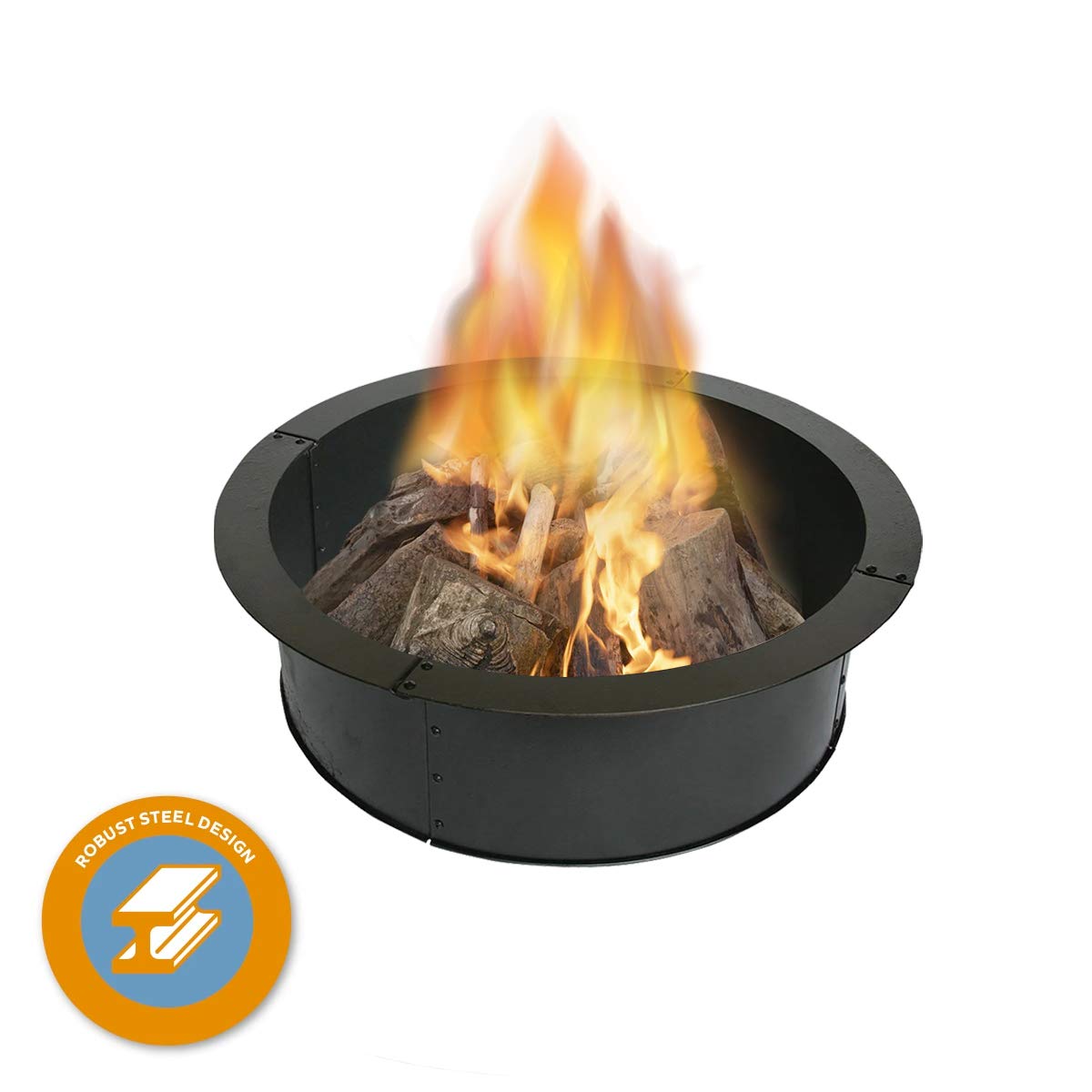 Blue Sky Outdoor Living fire ring disassembled and packed ready for transport and camping