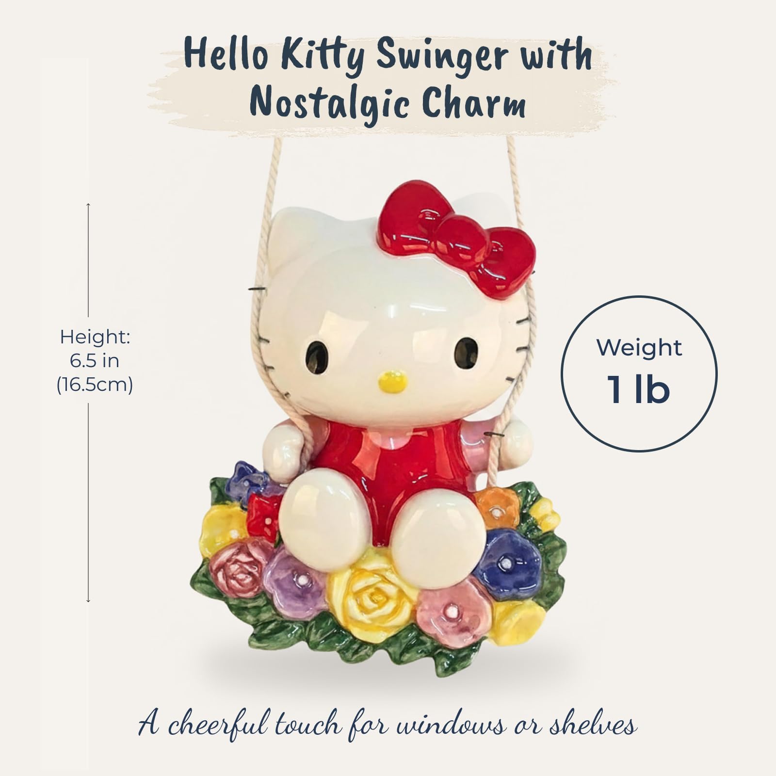 Blue Sky Clayworks Hello Kitty close-up of paintwork showing vibrant collectible finish