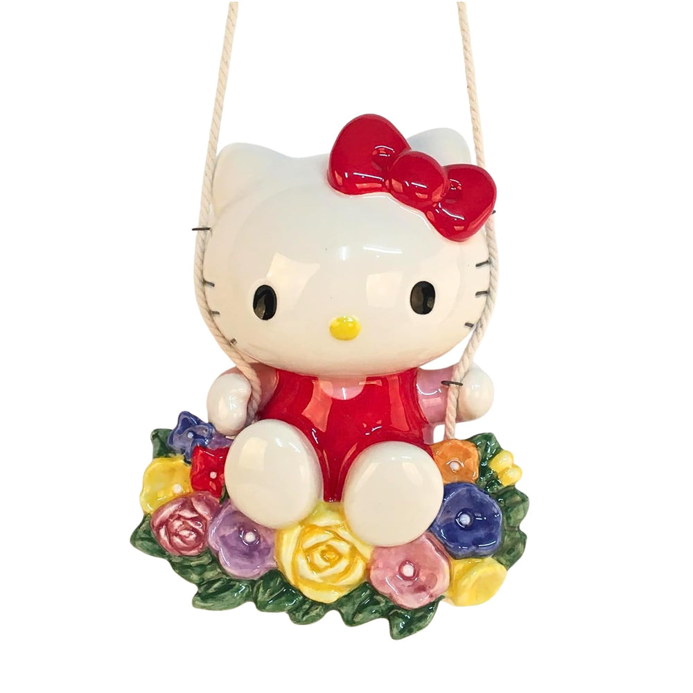Blue Sky Clayworks Hello Kitty front view showing whimsical design and outdoor charm