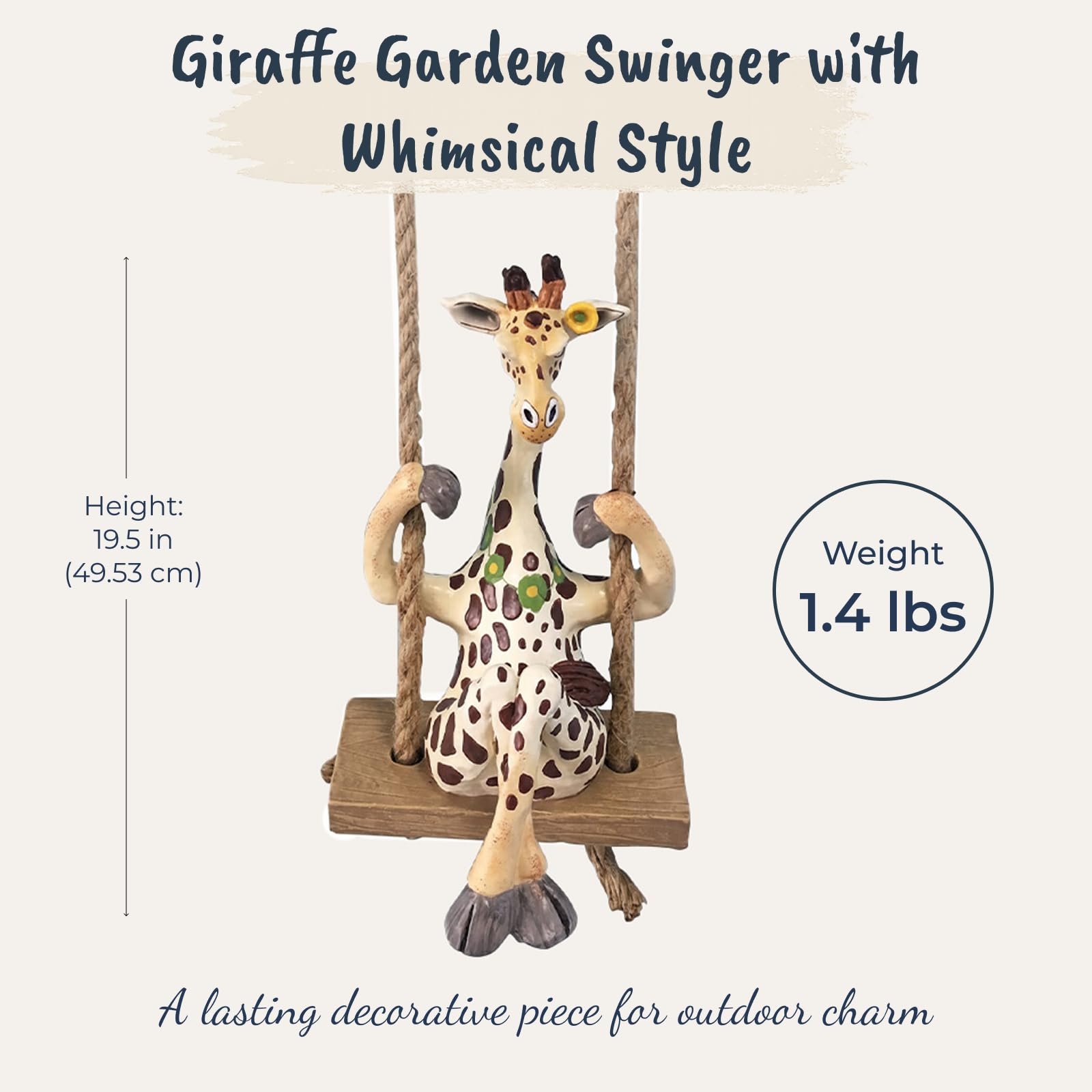 Blue Sky Clayworks giraffe side profile highlighting height and elegant shape benefit