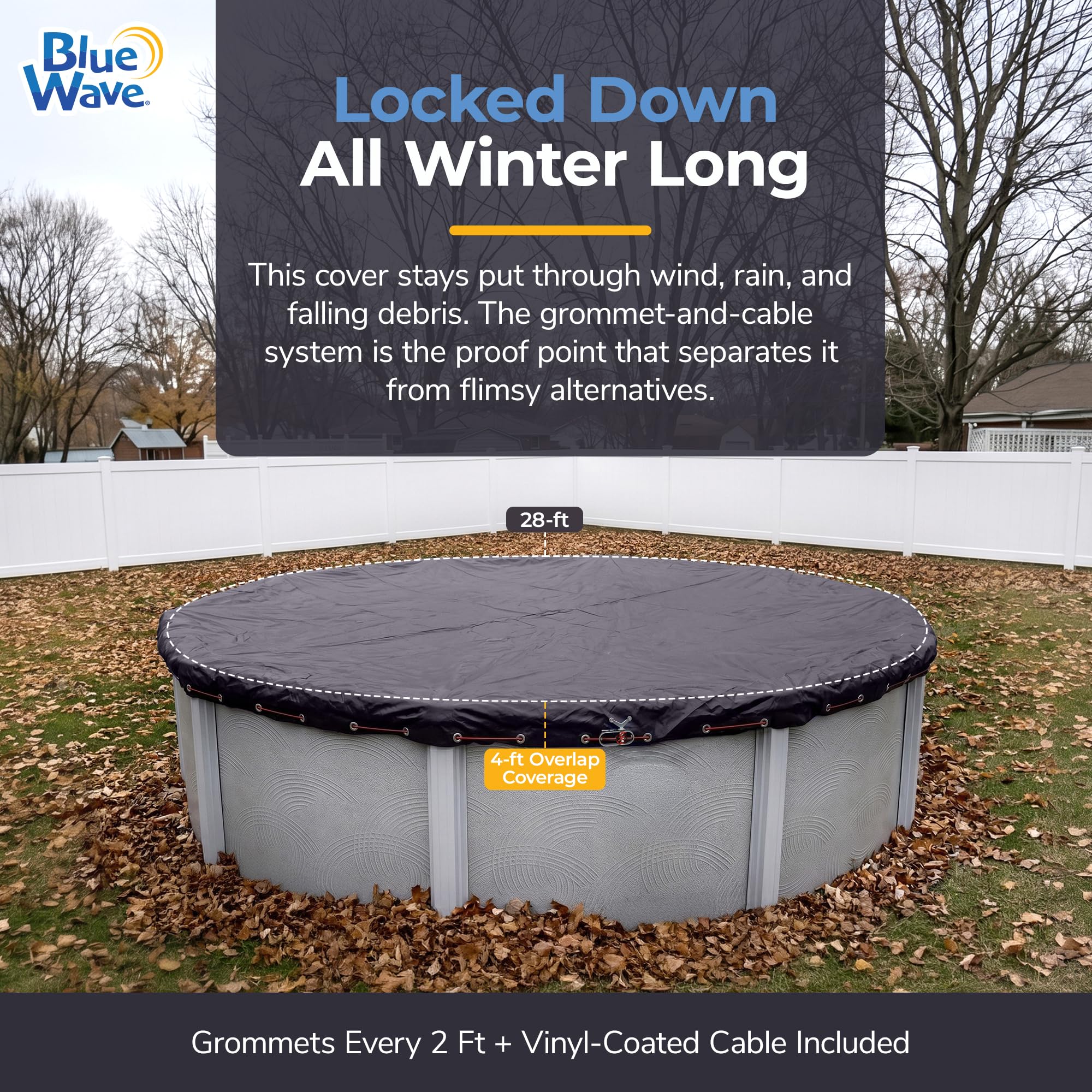 Blue Wave heat-sealed seam close-up highlighting durable, tear-resistant construction