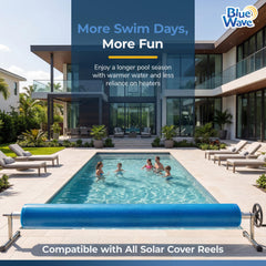 Blue Wave trimmed edge close-up showing neat fit around pool accessories