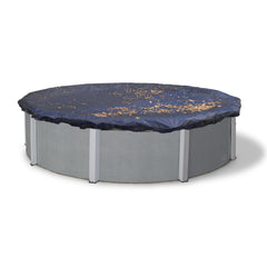 Blue Wave front view of 21-ft round leaf net showing full coverage and easy protection