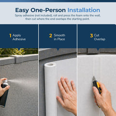 Blue Wave Gorilla Guard being cut to fit for easy DIY installation