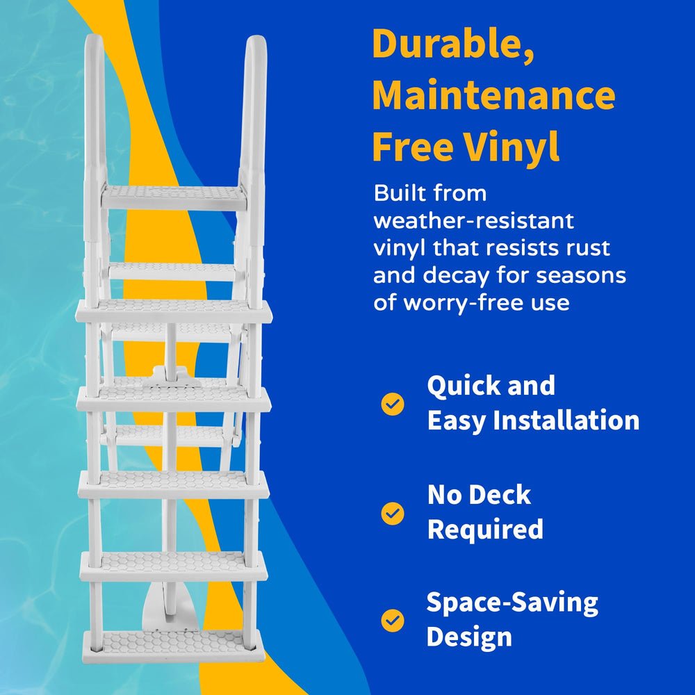 Blue Wave packaged ladder parts and hardware for easy assembly benefit