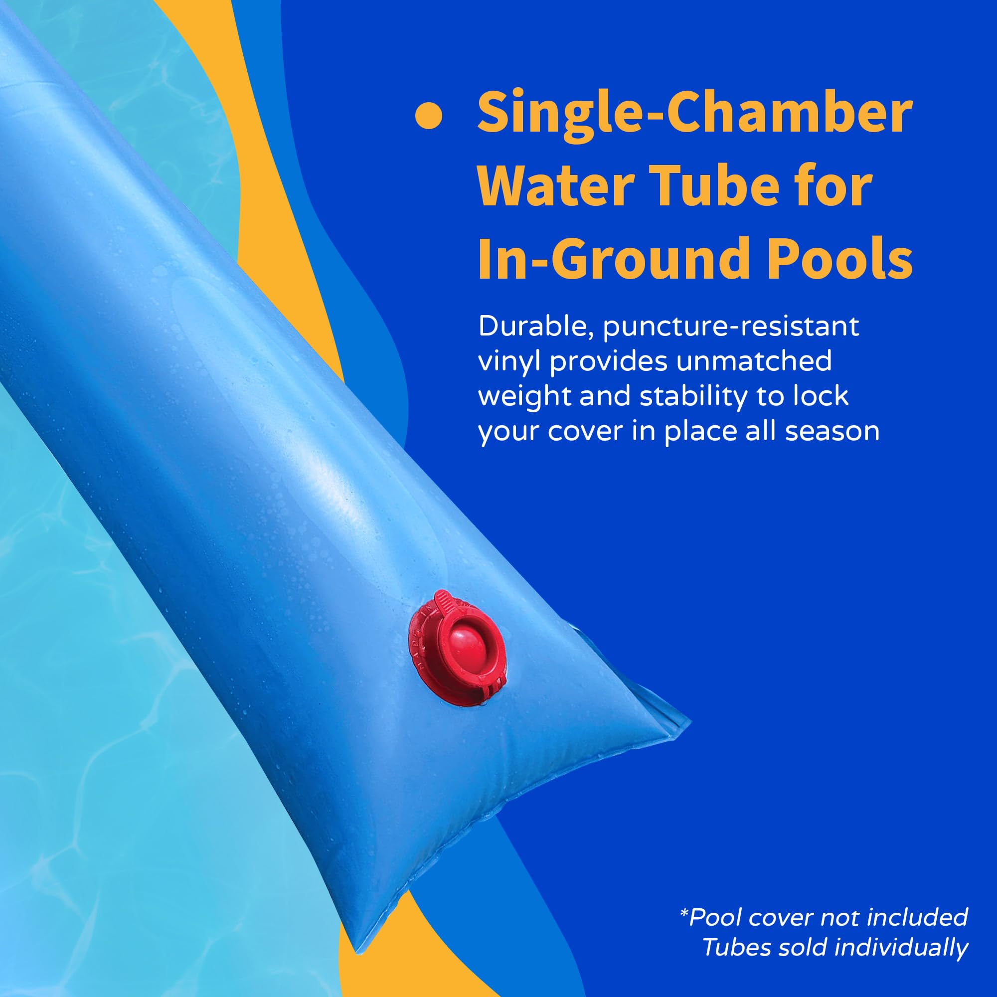 Blue Wave tube next to ruler showing scale and fit advantage