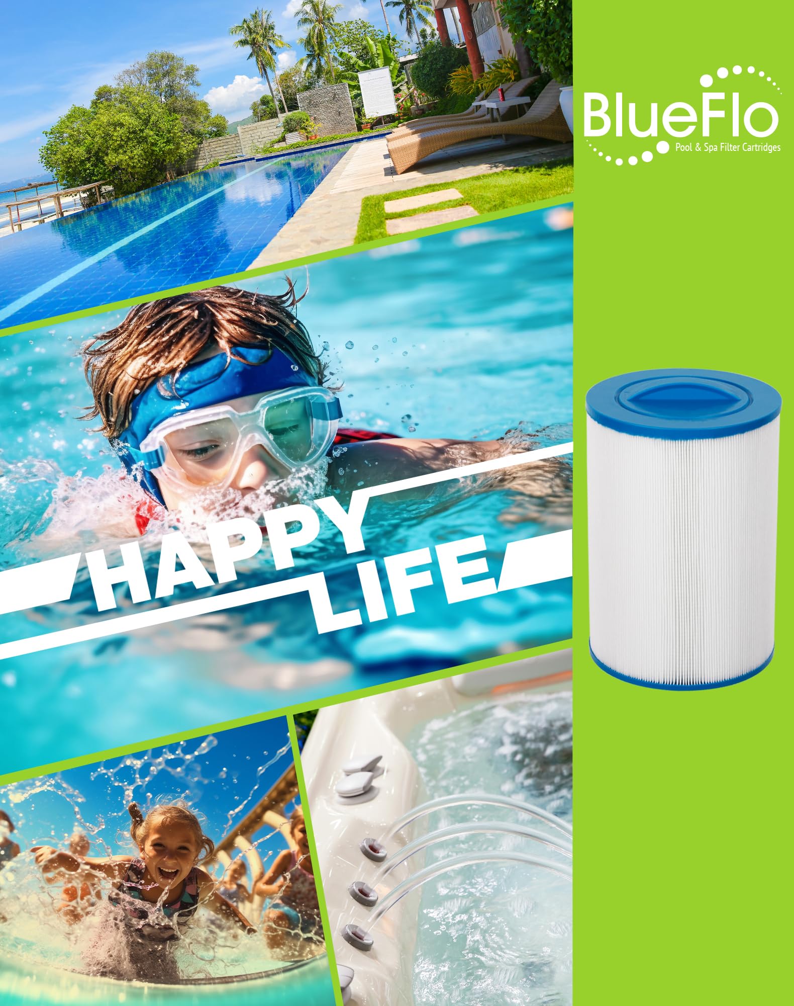 BLUEFLO beside a ruler for scale, clarifies dimensions for correct compatibility