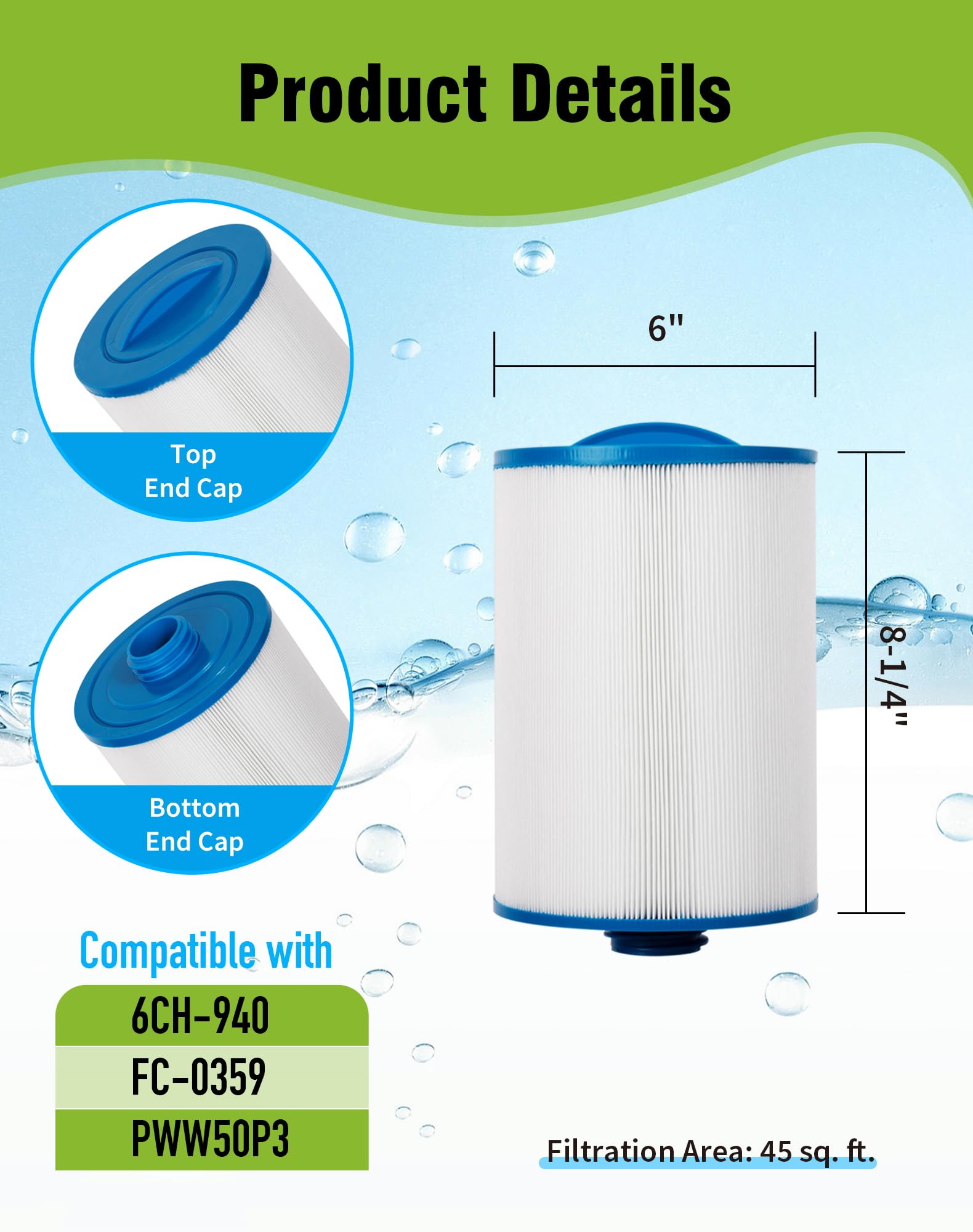 BLUEFLO top semi-circular handle detail for easy removal and improved grip