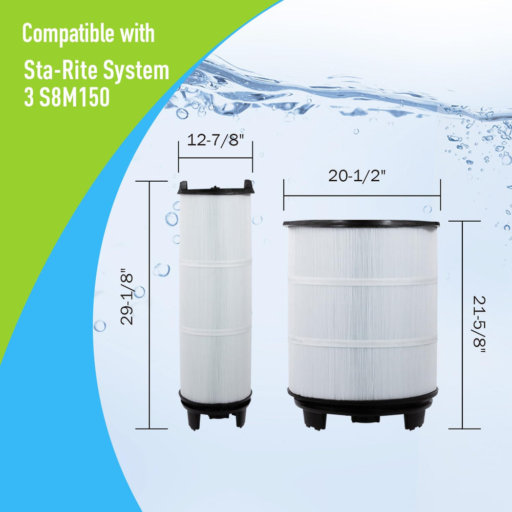 BLUEFLO outer cartridge profile view illustrating correct dimensions and easy replacement
