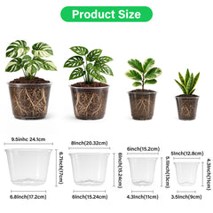 Bluepro close-up of 5-inch pot rim and wall reveals transparency for inspection