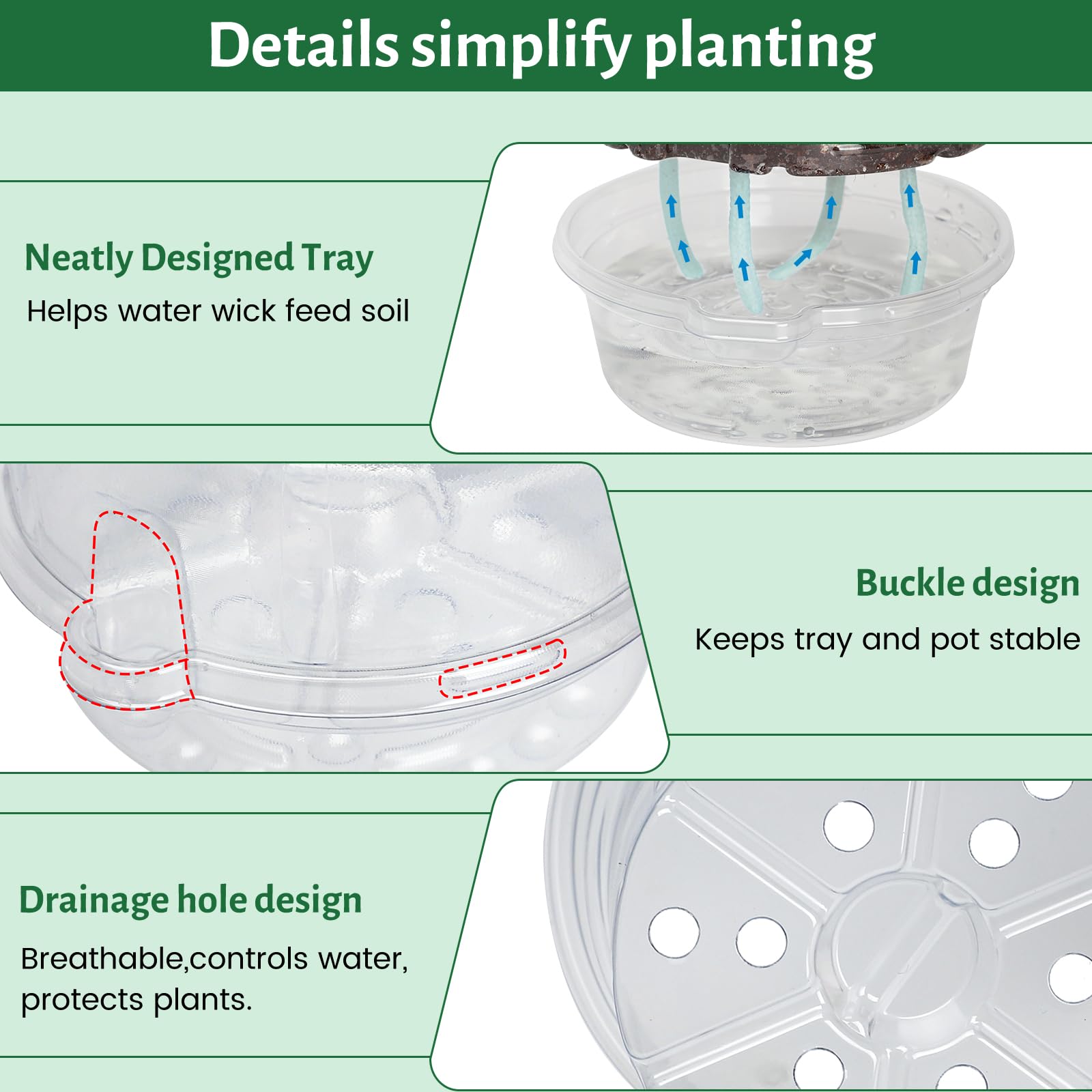 Bluepro flexible pot sides being squeezed to release root ball easily