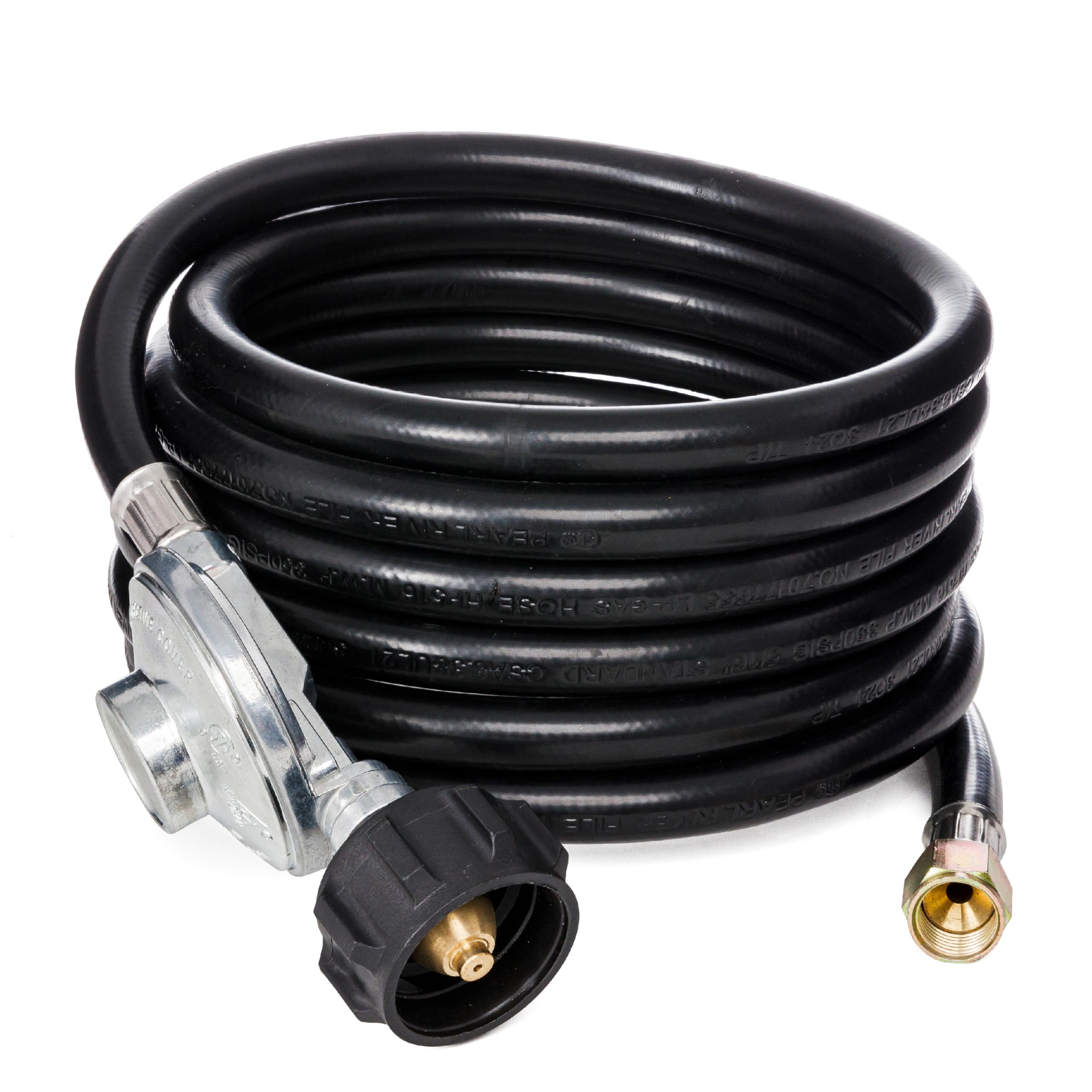 BlueStars front assembly showing regulator and hose for safe appliance connection