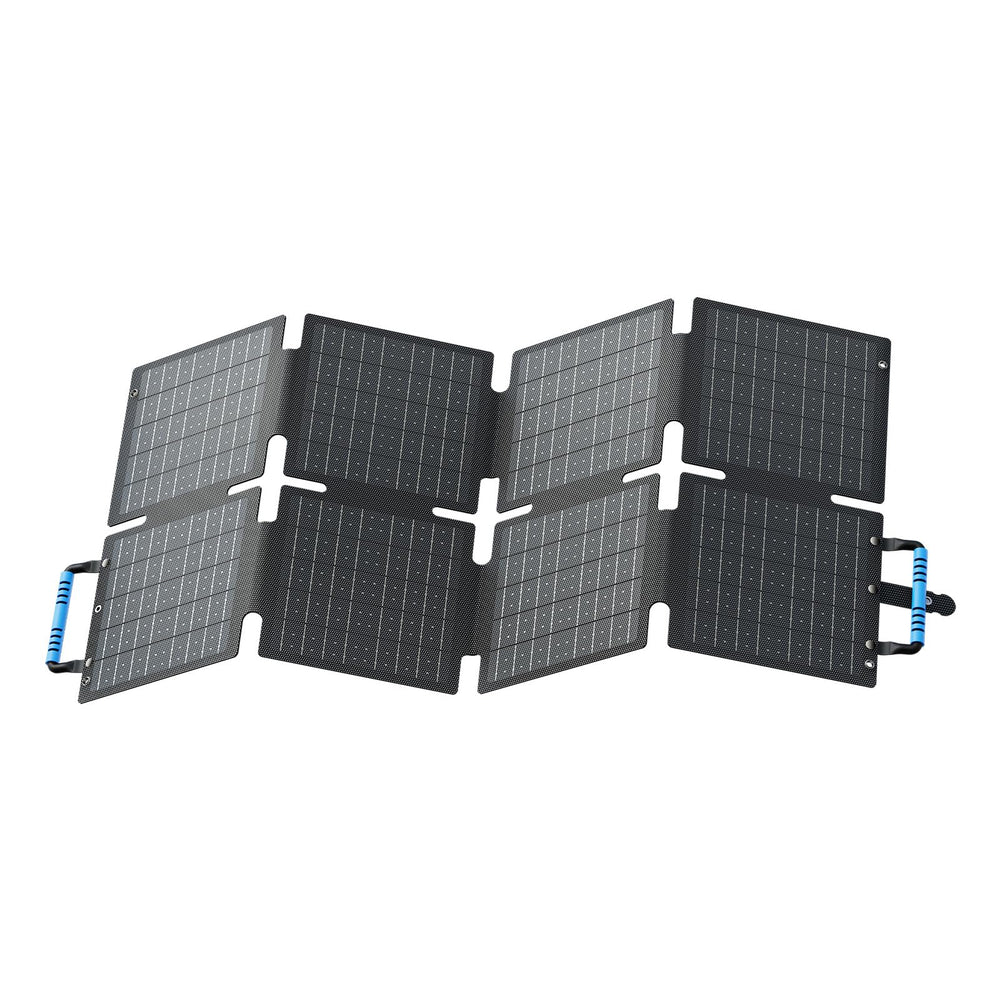 BLUETTI folded front view showing compact portability and easy storage