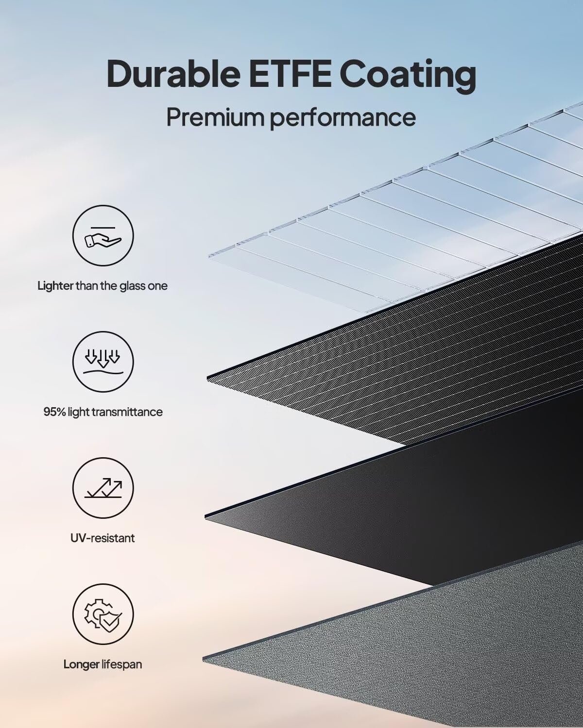 BLUETTI panel deployed with adjustable kickstand offering optimal sun angle and stability