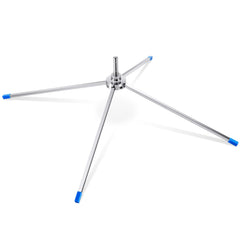 Blulu cross base front view showing stable X structure and quick setup benefit