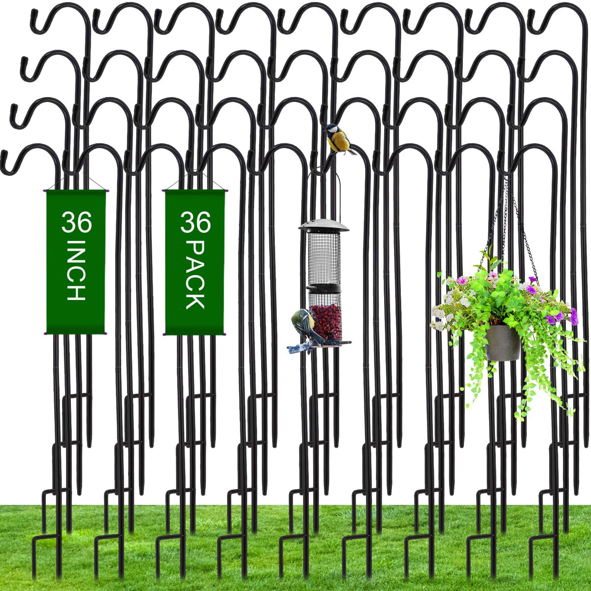 Blulu front pack showing 36 hooks, great for large garden setups