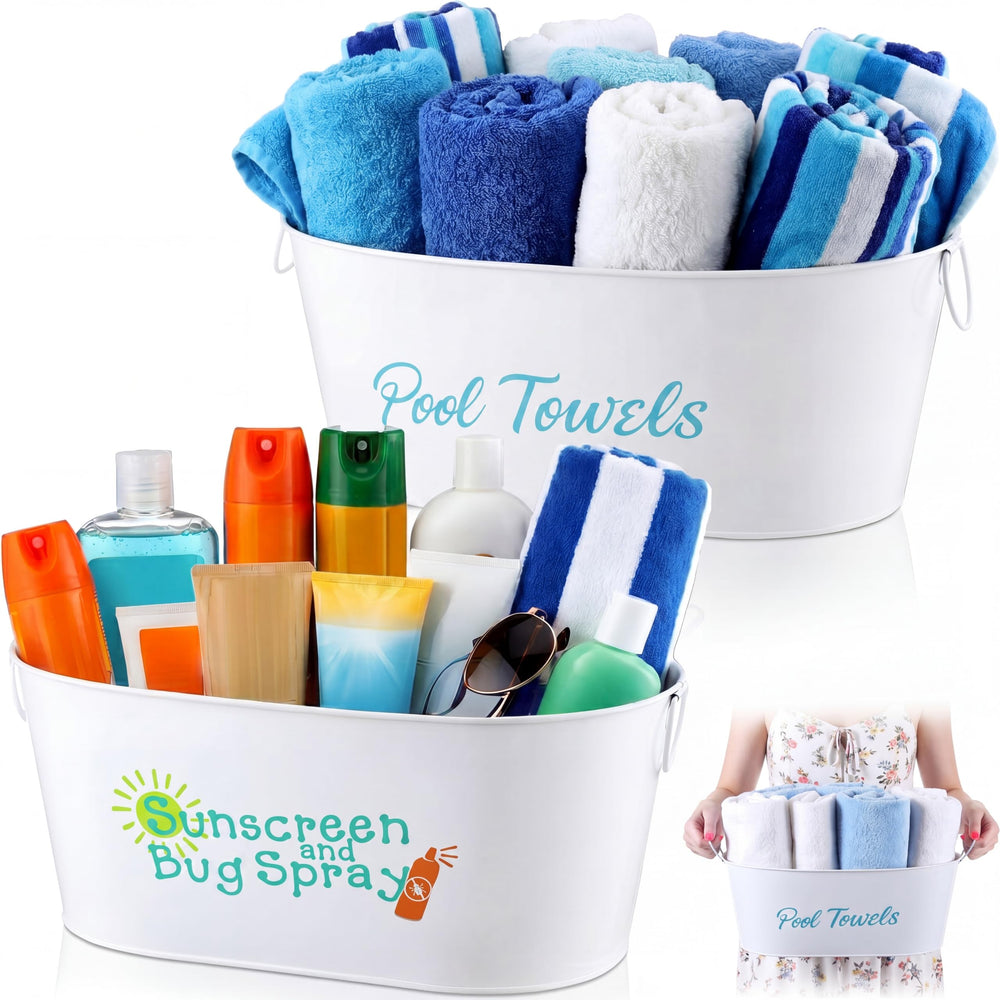 Blulu front packaging showing both buckets and summer labels for organized storage
