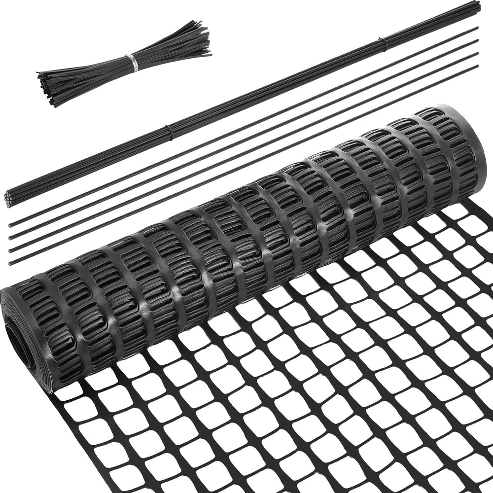 Blulu front packaging showing fence roll and included parts for quick setup