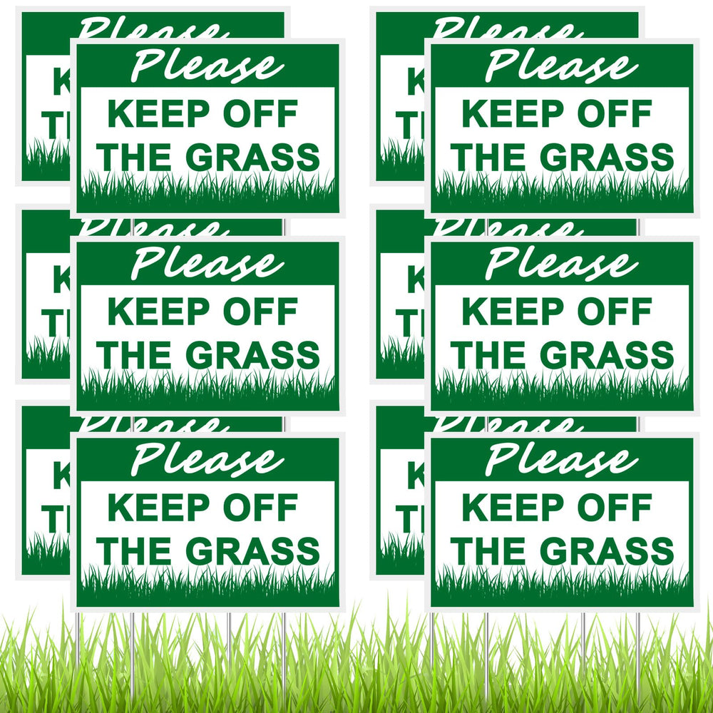 Blulu front view of stacked signs showing clear message and quick protection