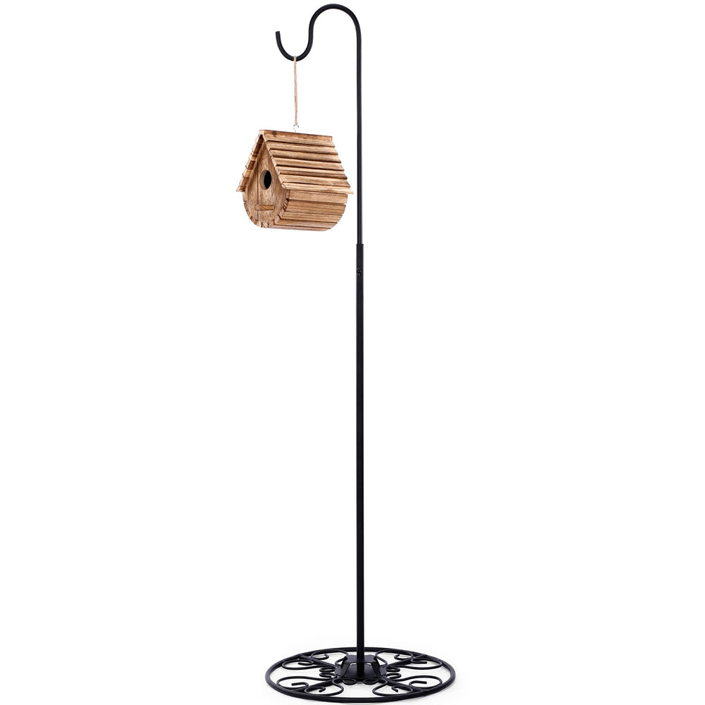 Blulu shepherds hook front view showing full silhouette and balance benefit