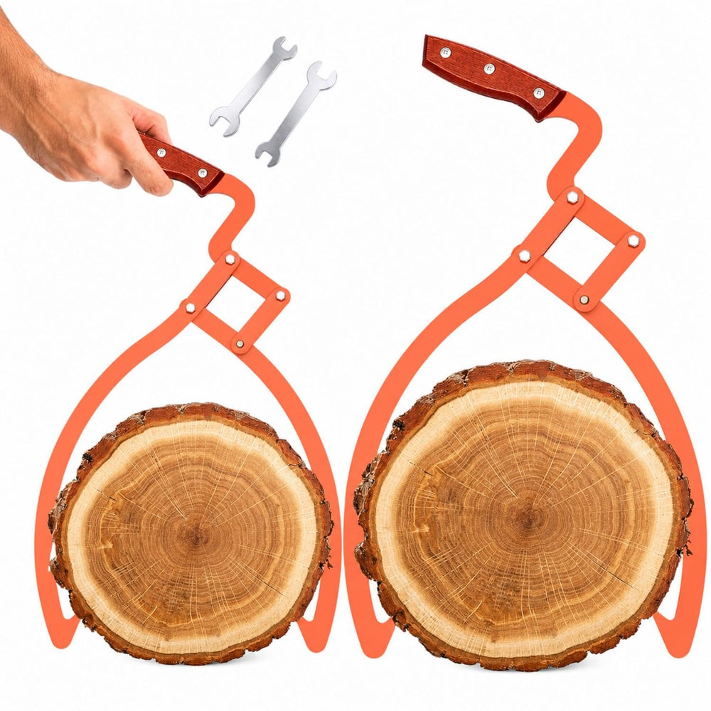Blulu front view of both tongs showing full length and shape for easy handling
