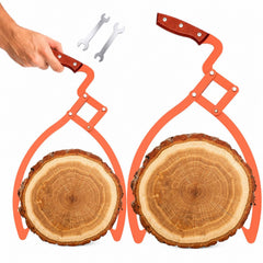 Blulu front view of both tongs showing full length and shape for easy handling
